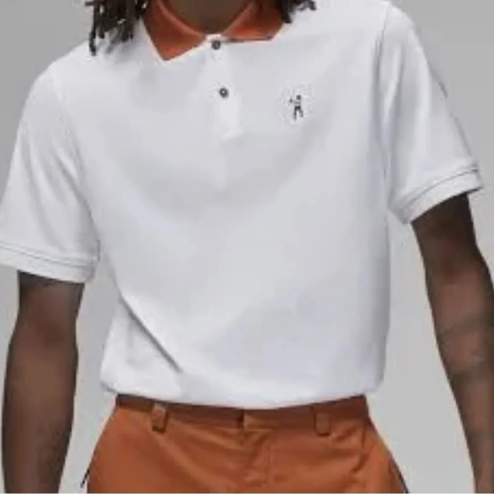 MICHAEL JORDAN EASTSIDE WHITE GOLF POLO CASUAL ATHLEISURE AIR JORDAN SZ S